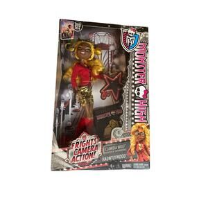 Monster High Frights, Camera, Action! Clawdia Wolf Doll 2013 Mattel #BDD88